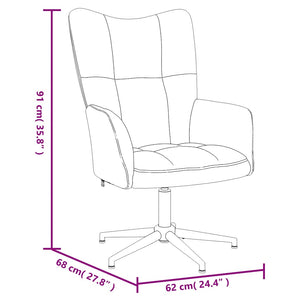 Sedia Relax Nera in Velluto 328123