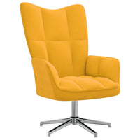 Sedia Relax Giallo Senape in Velluto cod mxl 6240