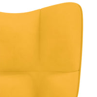 Sedia Relax Giallo Senape in Velluto cod mxl 6240