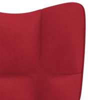 Sedia a Dondolo Rosso Vino in Velluto cod mxl 46151