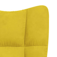 Poltrona Relax Giallo Senape in Velluto 328168