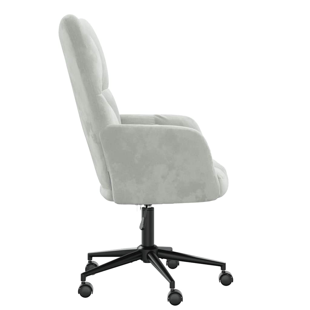 Poltrona Relax Grigio Chiaro in Velluto 328172