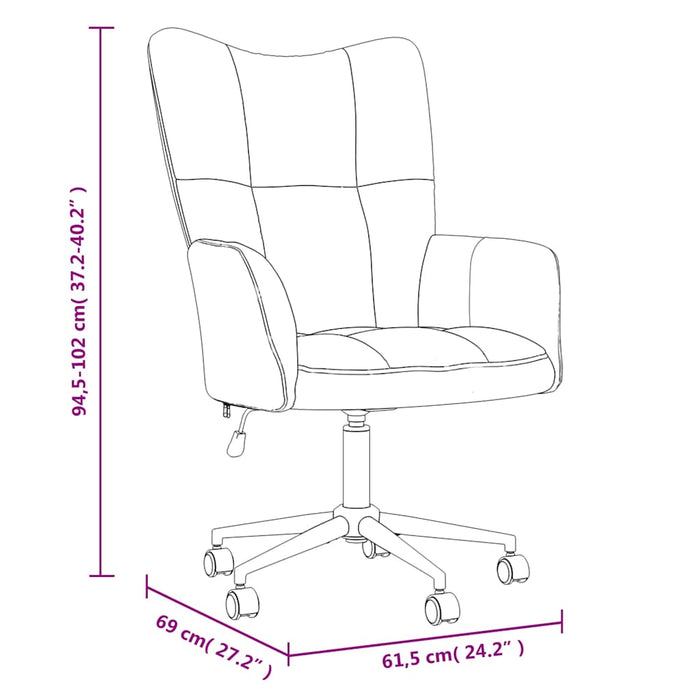 Poltrona Relax Grigio Chiaro in Velluto 328172