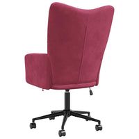 Sedia Relax Rosso Vino in Velluto 328177