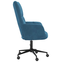 Sedia Relax Blu in Velluto 328182