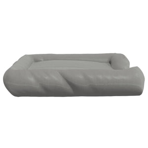 Cuccia per Cani con Cuscini Grigio 115x100x20 cm Tessuto Oxford