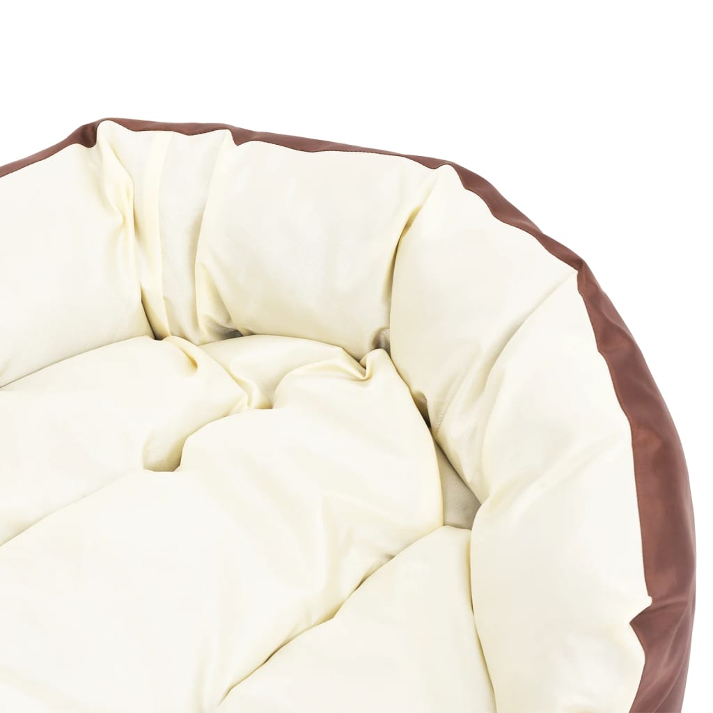 Cuscino per Cani Reversibile Lavabile Marrone Crema 110x80x23cm cod mxl 47745