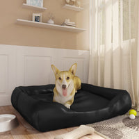 Cuccia per Cani Nera 80x68x23 cm in Similpelle