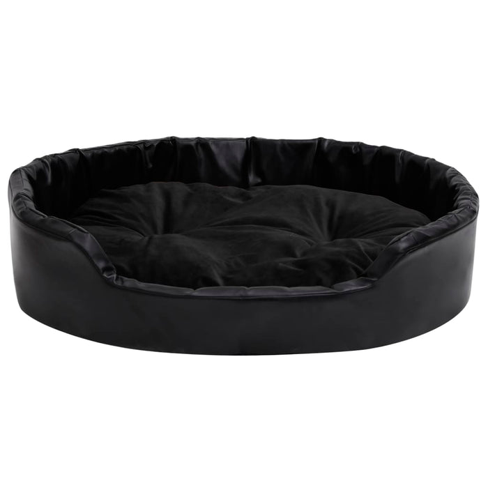 Lettino per Cani Nero 90x79x20 cm in Peluche e Similpelle cod mxl 47613