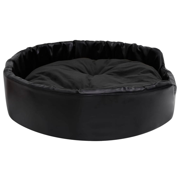 Lettino per Cani Nero 90x79x20 cm in Peluche e Similpelle cod mxl 47613