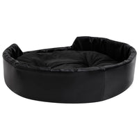 Lettino per Cani Nero 90x79x20 cm in Peluche e Similpelle cod mxl 47613