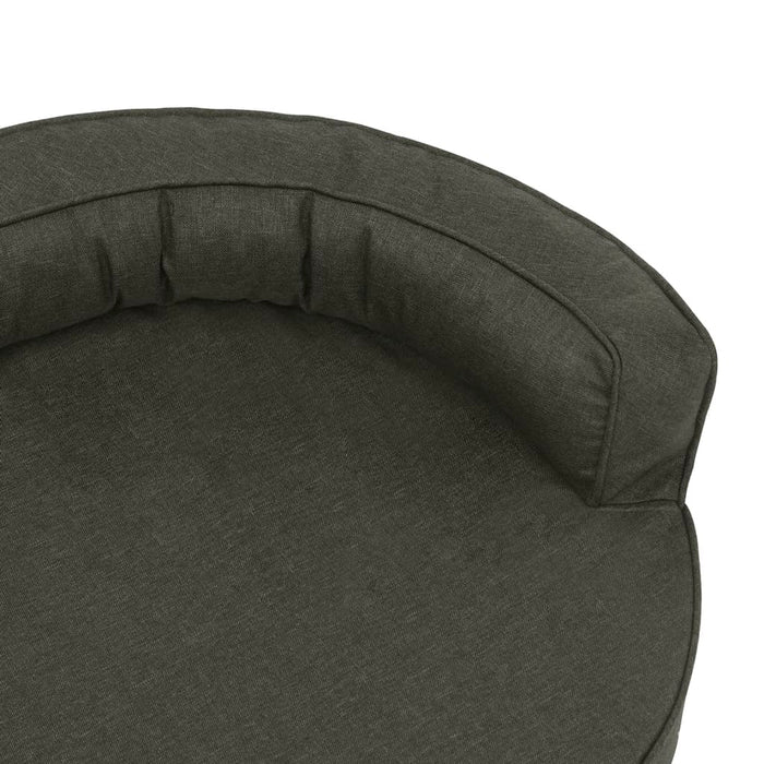 Materasso Ergonomico per Cani 75x53cm Effetto Lino Grigio Scuro cod mxl 40425