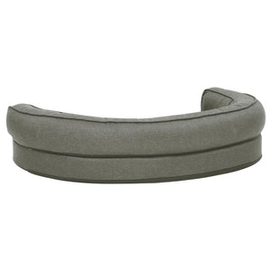 Materasso Ergonomico per Cani 75x53 cm Pile Effetto Lino Grigio cod mxl 40139