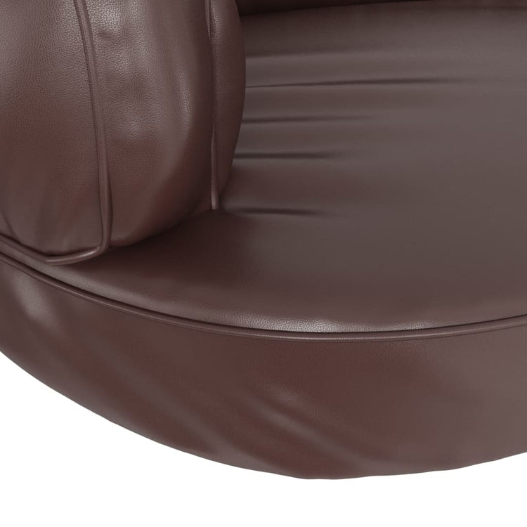 Letto per Cani Ergonomico Gommapiuma Marrone 88x65cm Similpelle