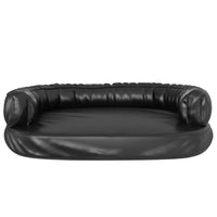 Letto per Cani Ergonomico Gommapiuma Nero 75x53cm Similpelle