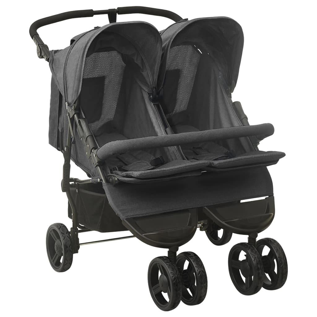 Passeggino Gemellare Antracite in Acciaio cod mxl 77922