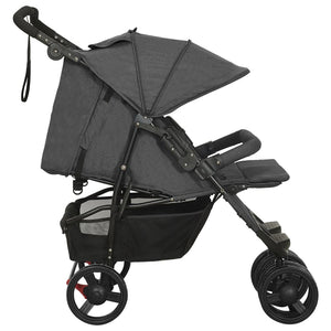 Passeggino Gemellare Antracite in Acciaio cod mxl 77922