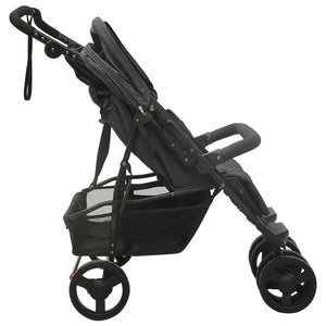 Passeggino Gemellare Antracite in Acciaio cod mxl 77922