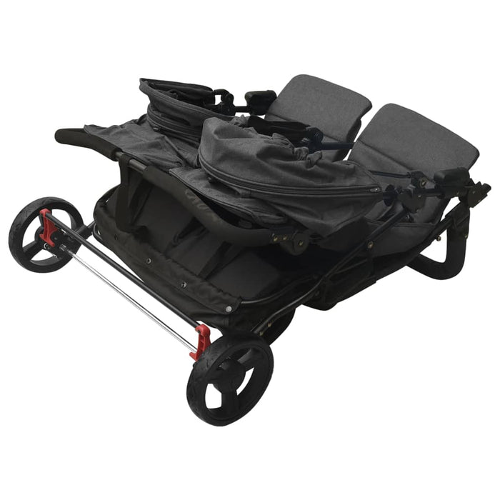 Passeggino Gemellare Antracite in Acciaio cod mxl 77922