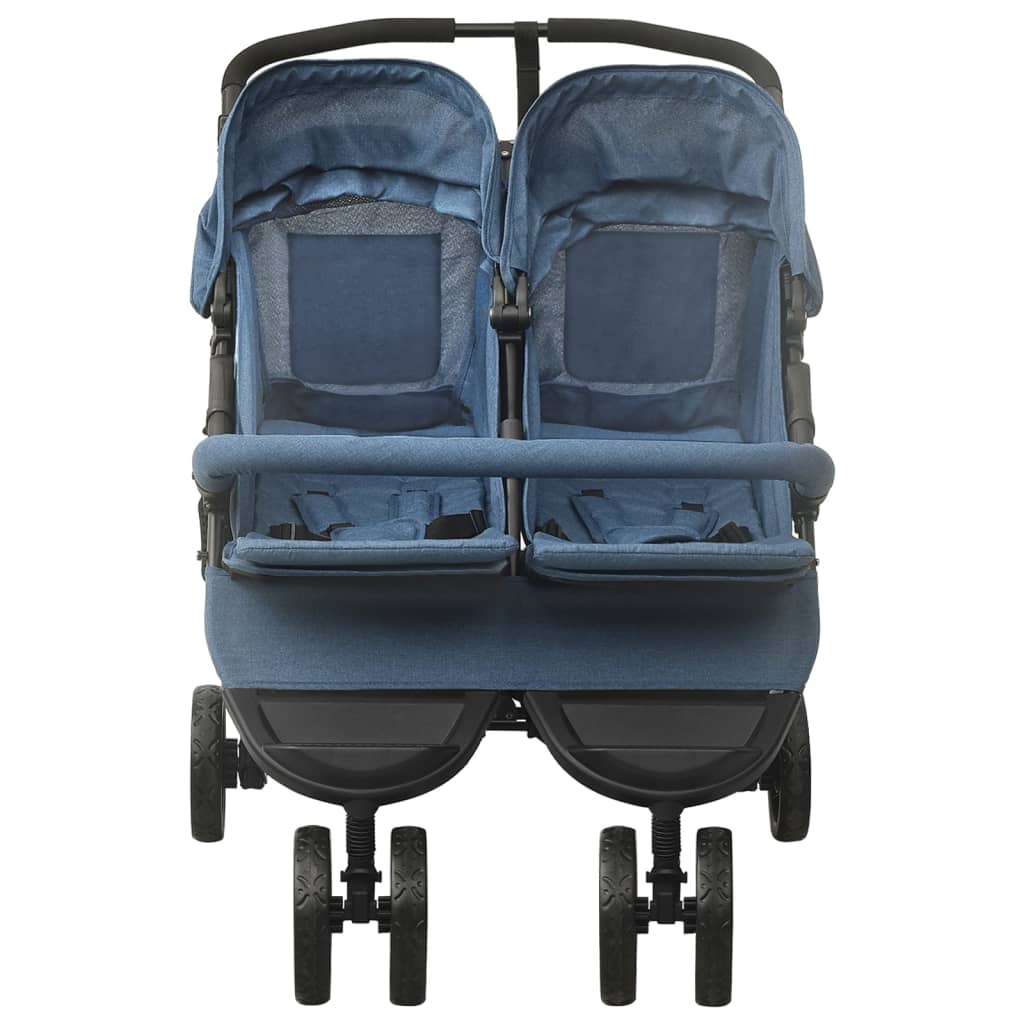 Passeggino Gemellare Blu Marino in Acciaio cod mxl 62221