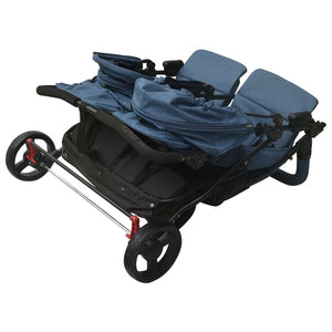 Passeggino Gemellare Blu Marino in Acciaio cod mxl 62221