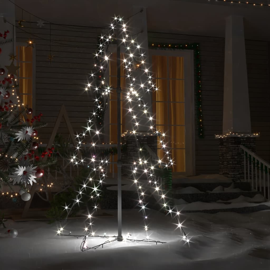 Albero di Natale a Cono 160 LED per Interni Esterni 78x120 cm cod mxl 26065