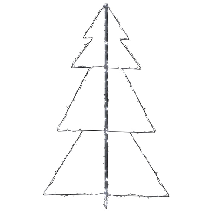 Albero di Natale a Cono 160 LED per Interni Esterni 78x120 cm 328564