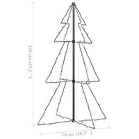 Albero di Natale a Cono 160 LED per Interni Esterni 78x120 cm cod mxl 26065