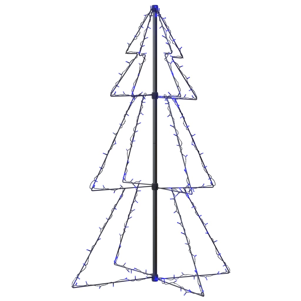 Albero di Natale a Cono 160 LED per Interni Esterni 78x120 cm cod mxl 25853