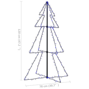 Albero di Natale a Cono 160 LED per Interni Esterni 78x120 cm cod mxl 25853