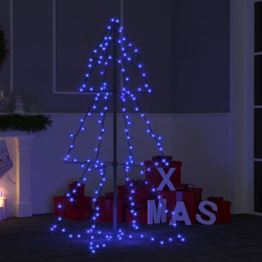 Albero di Natale a Cono 160 LED per Interni Esterni 78x120 cm cod mxl 25853