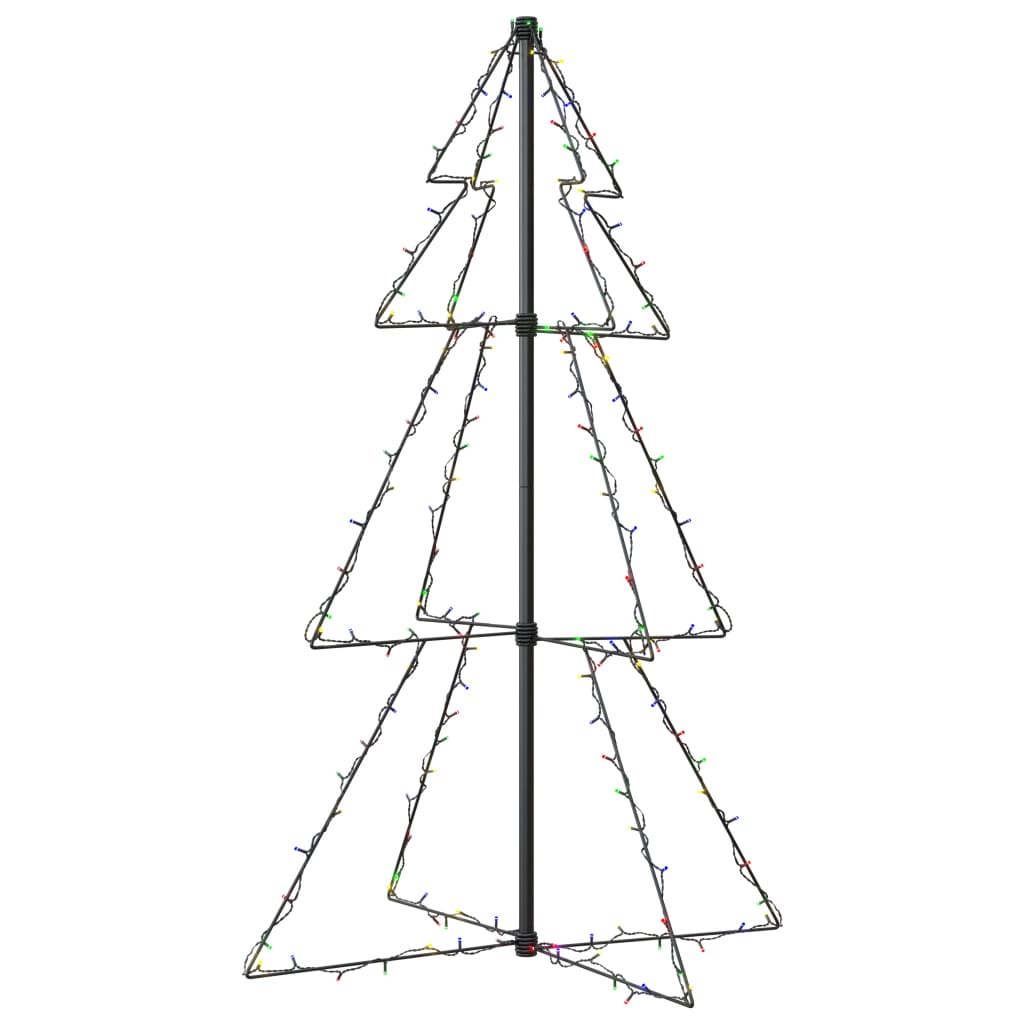 Albero di Natale a Cono 160 LED per Interni Esterni 78x120 cm cod mxl 25948