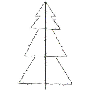 Albero di Natale a Cono 160 LED per Interni Esterni 78x120 cm cod mxl 25948