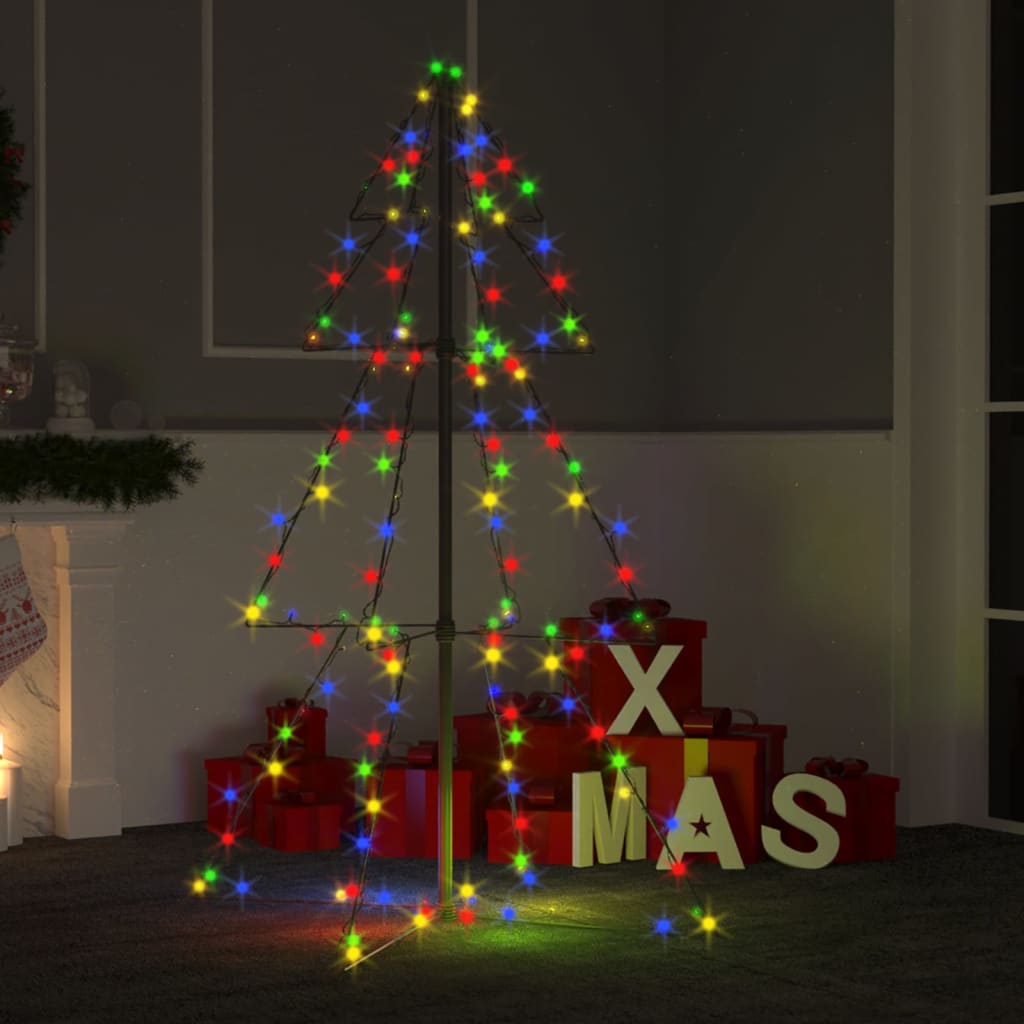 Albero di Natale a Cono 160 LED per Interni Esterni 78x120 cm cod mxl 25948