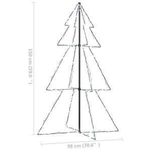 Albero di Natale a Cono 200 LED per Interni Esterni 98x150 cm cod mxl 25914