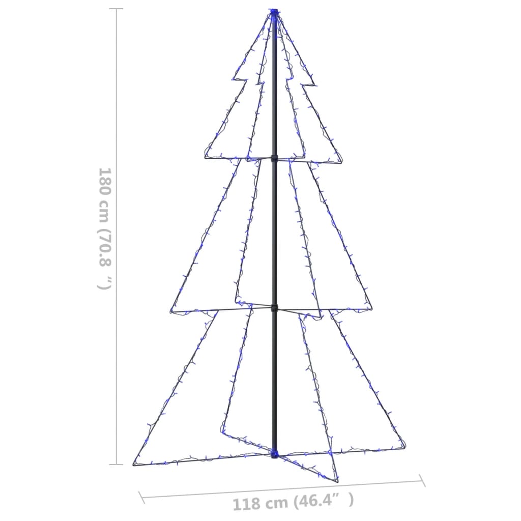 Albero di Natale a Cono 240 LED per Interni Esterni 118x180 cm cod mxl 25852