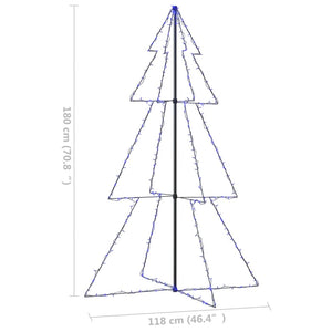 Albero di Natale a Cono 240 LED per Interni Esterni 118x180 cm cod mxl 25852