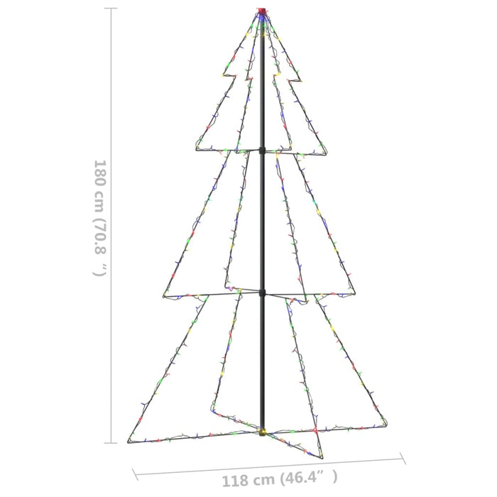 Albero di Natale a Cono 240 LED per Interni Esterni 118x180 cm cod mxl 25910