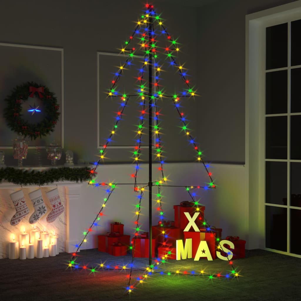 Albero di Natale a Cono 240 LED per Interni Esterni 118x180 cm cod mxl 25910