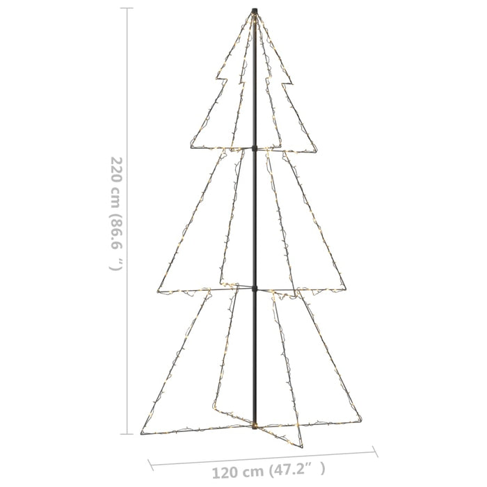 Albero di Natale a Cono 300 LED per Interni Esterni 120x220 cm cod mxl 26193