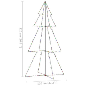 Albero di Natale a Cono 300 LED per Interni Esterni 120x220 cm cod mxl 26042