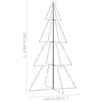 Albero di Natale a Cono 360 LED per Interni Esterni 143x250 cm 328593