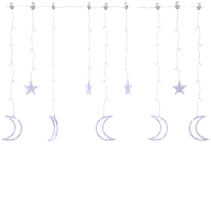 Luci Fatate Stella e Luna con Telecomando 345 LED Blu 328800