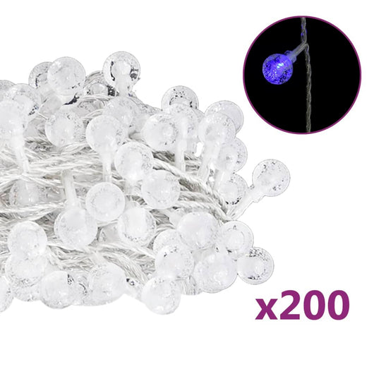 Filo di Luci Sferiche 20m 200 LED Blu 8 Funzioni