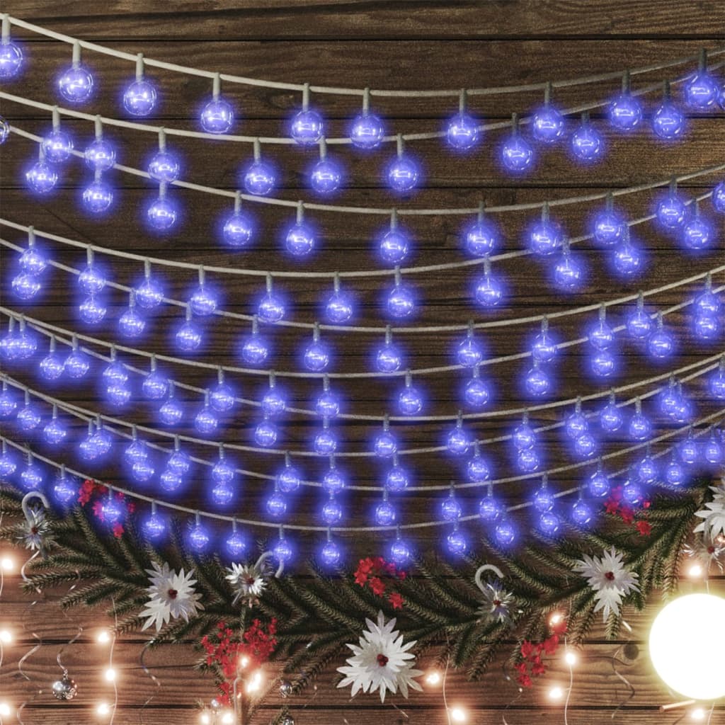 Filo di Luci Sferiche 20m 200 LED Blu con 8 Funzioni 328812