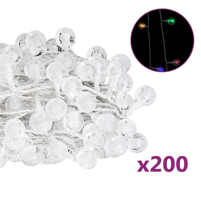 Filo di Luci Sferiche 20m 200 LED Colorati 8 Funzioni 328813