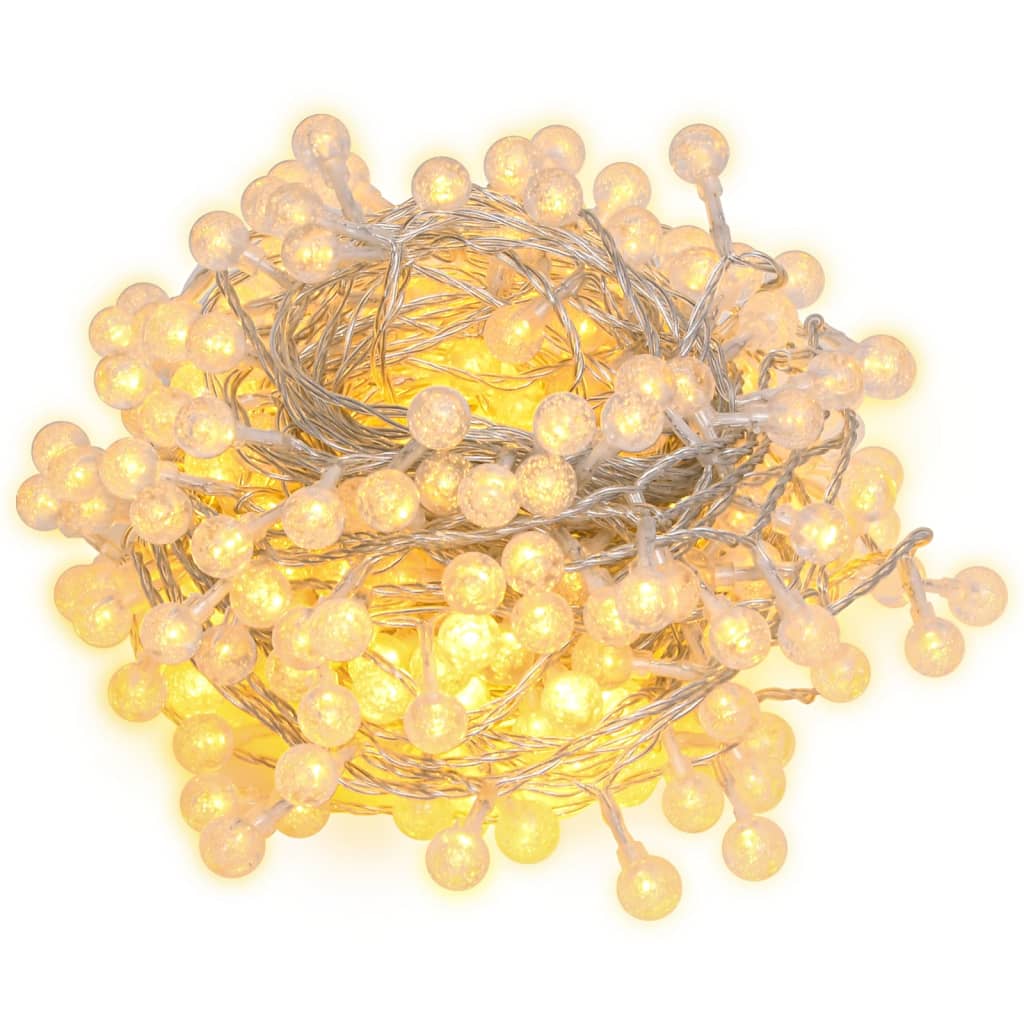 Filo di Luci Sferiche 40m 400 LED Bianco Caldo 8 Funzioni cod mxl 70236