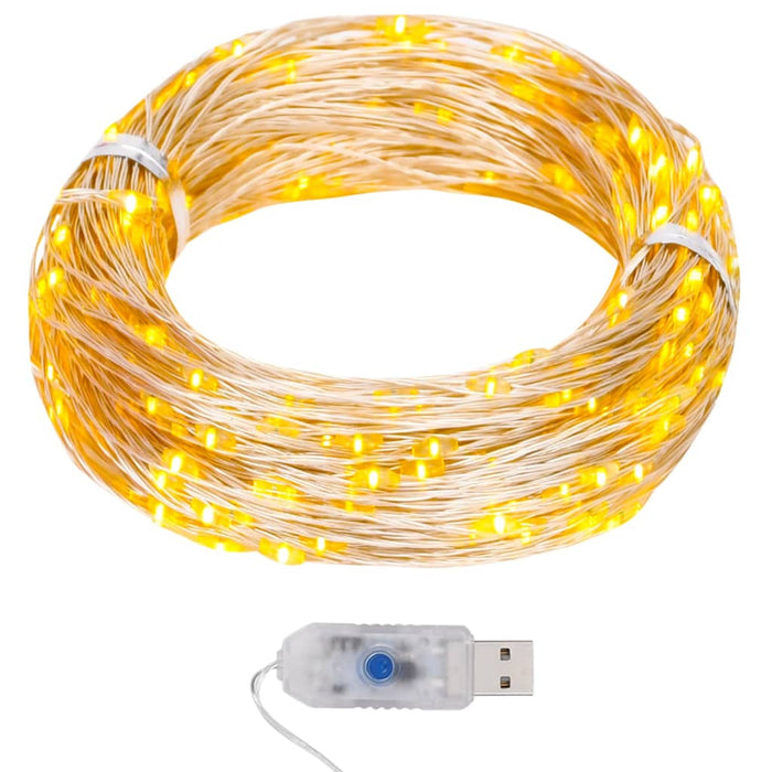 Micro Luci Fatate Sferiche 40m 400 LED Bianco Caldo 8 Funzioni 328847