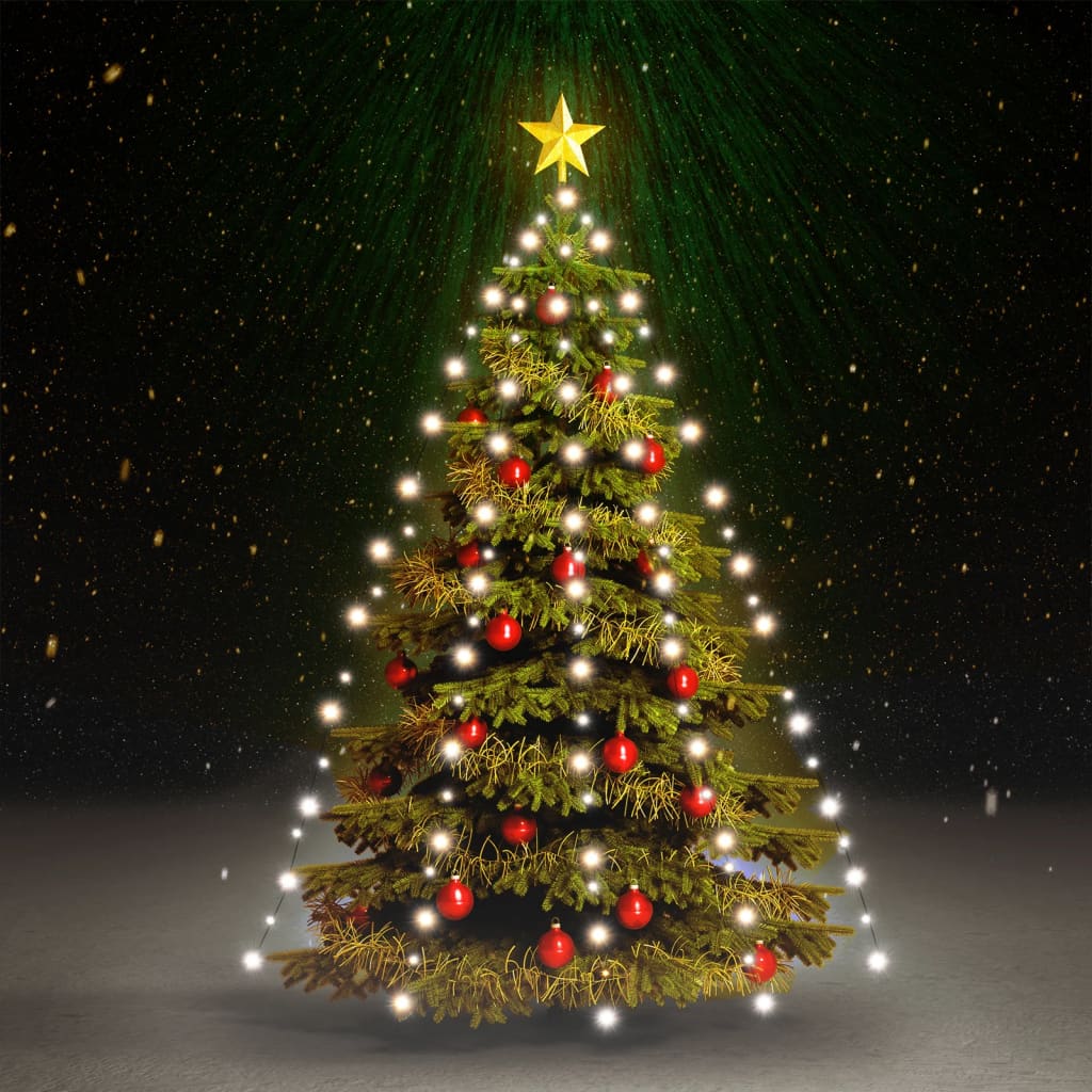 Rete di Luce per Albero di Natale 210 LED Bianco Freddo 210 cm 328879