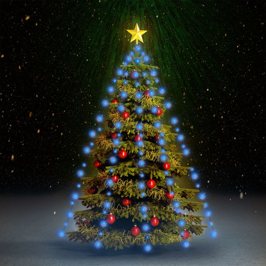 Rete di Luce per Albero di Natale 210 LED Blu 210 cm cod mxl 39788